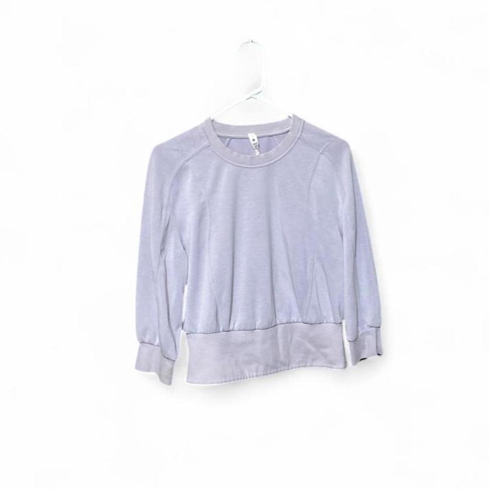 Lululemon Softstreme Ribbed-Hem Pullover - Lavender - M